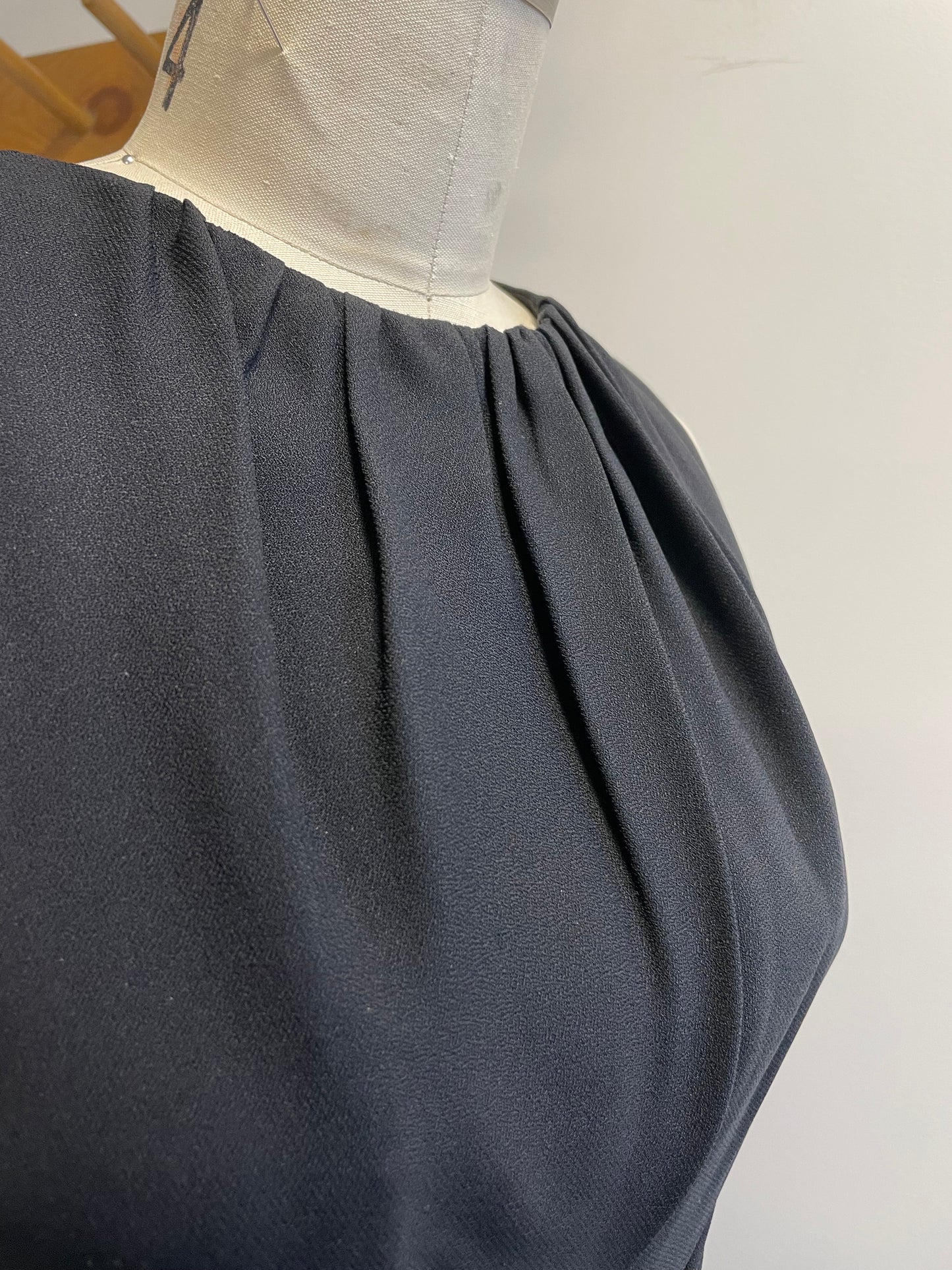 Vintage belted cocktail dress with buckle