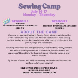 Youth Sewing Camp